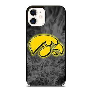 IOWA HAWKEYES SMOKE EMBLEM iPhone 12 Case Cover
