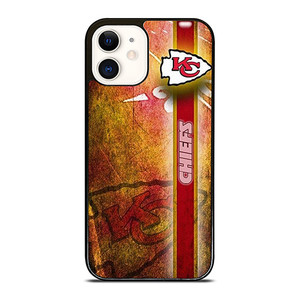KANSAS CITY CHIEFS NFL GRUNGE LOGO iPhone 12 Case Cover