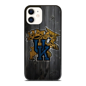 KENTUCKY WILDCATS UNIVERSITY WOOD LOGO iPhone 12 Case Cover KENTUCKY WILDCATS UNIVERSITY WOOD LOGO iPhone 12 Case Cover