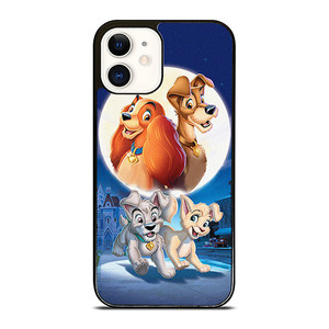 LADY AND THE TRAMP CARTOON DISNEY iPhone 12 Case Cover LADY AND THE TRAMP CARTOON DISNEY iPhone 12 Case Cover
