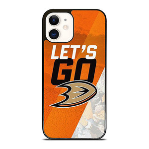 LETS GO ANAHEIM DUCKS ICE HOCKEY iPhone 12 Case Cover LETS GO ANAHEIM DUCKS ICE HOCKEY iPhone 12 Case Cover