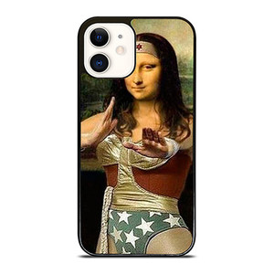 MONA LISA WONDER WOMAN iPhone 12 Case Cover MONA LISA WONDER WOMAN iPhone 12 Case Cover