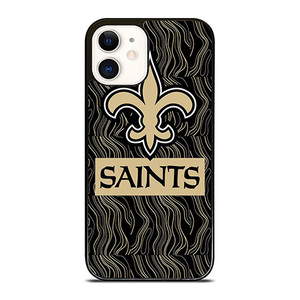 NEW ORLEANS SAINTS FOOTBALL ABSTRACT LINE iPhone 12 Case Cover NEW ORLEANS SAINTS FOOTBALL ABSTRACT LINE iPhone 12 Case Cover