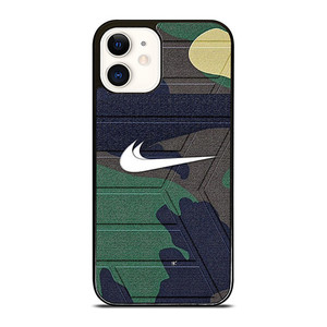 NIKE SWOOSH CAMO ARMY iPhone 12 Case Cover NIKE SWOOSH CAMO ARMY iPhone 12 Case Cover
