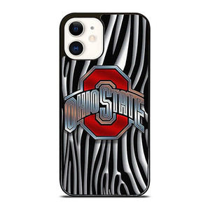 OHIO STATE FOOTBALL METAL ABSTRACT LOGO iPhone 12 Case Cover