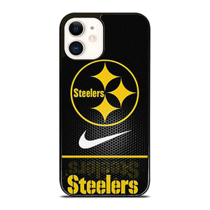 PITTSBURGH STEELERS CARBON NIKE iPhone 12 Case Cover PITTSBURGH STEELERS CARBON NIKE iPhone 12 Case Cover
