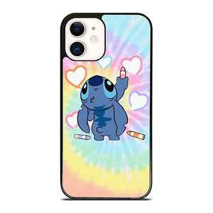 STITCH CARTOON TIE DYE PATTERN iPhone 12 Case Cover STITCH CARTOON TIE DYE PATTERN iPhone 12 Case Cover