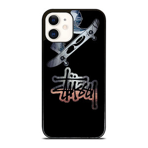 STUSSY SKATEBOARD LOGO iPhone 12 Case Cover STUSSY SKATEBOARD LOGO iPhone 12 Case Cover