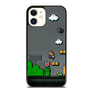 SUPER MARIO BROS CARBON GAMES iPhone 12 Case Cover SUPER MARIO BROS CARBON GAMES iPhone 12 Case Cover