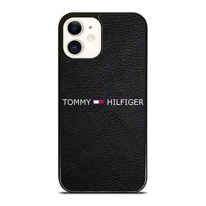 TOMMY HILFIGER LOGO LEATHER iPhone 12 Case Cover