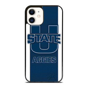 UTAH STATE AGGIES CARBON LOGO iPhone 12 Case Cover