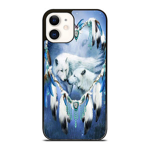 WHITE WOLF DREAMCATCHER iPhone 12 Case Cover