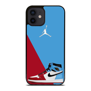 AIR JORDAN SNEAKERS RED BLUE iPhone 12 Mini Case Cover AIR JORDAN SNEAKERS RED BLUE iPhone 12 Mini Case Cover