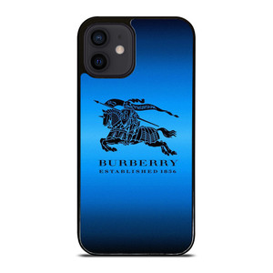 BURBERRY BLUE LOGO iPhone 12 Mini Case Cover BURBERRY BLUE LOGO iPhone 12 Mini Case Cover