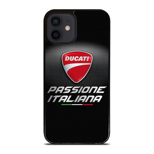 DUCATI PASIONE ITALIANA EMBLEM iPhone 12 Mini Case Cover DUCATI PASIONE ITALIANA EMBLEM iPhone 12 Mini Case Cover