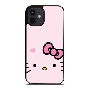 HELLO KITTY FLAT ART PINK iPhone 12 Mini Case Cover