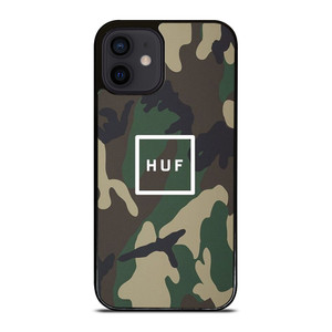 HUF ARMY CAMO LOGO iPhone 12 Mini Case Cover HUF ARMY CAMO LOGO iPhone 12 Mini Case Cover