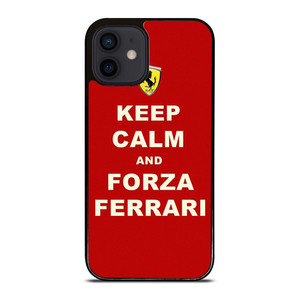 KEEP CALM AND FORZA FERRARI iPhone 12 Mini Case Cover KEEP CALM AND FORZA FERRARI iPhone 12 Mini Case Cover