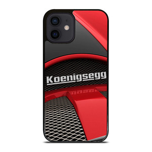 KOENIGSEGG SUPERCAR RED EMBLEM iPhone 12 Mini Case Cover KOENIGSEGG SUPERCAR RED EMBLEM iPhone 12 Mini Case Cover