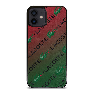 LACOSTE CROCODILE LOGO PATTERN iPhone 12 Mini Case Cover