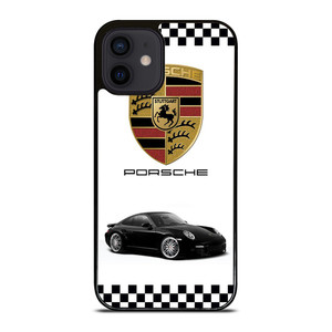 PORSCHE 911 CHECKERED EMBLEM iPhone 12 Mini Case Cover PORSCHE 911 CHECKERED EMBLEM iPhone 12 Mini Case Cover