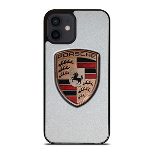 PORSCHE SILVER METAL EMBLEM iPhone 12 Mini Case Cover