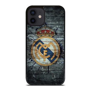 REAL MADRID FOOTBALL WOOD LOGO iPhone 12 Mini Case Cover REAL MADRID FOOTBALL WOOD LOGO iPhone 12 Mini Case Cover