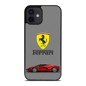 SCUDERIA FERRARI LOGO SUPER CAR RED iPhone 12 Mini Case Cover SCUDERIA FERRARI LOGO SUPER CAR RED iPhone 12 Mini Case Cover