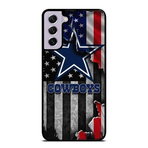 DALLAS COWBOYS USA FLAG GRUNGE Samsung Galaxy S21 FE Case Cover