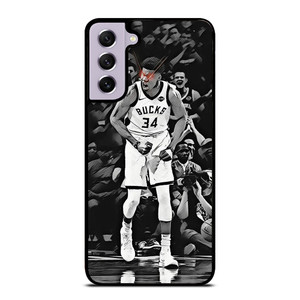 GIANNIS ANTETOKOUNMPO BASKETBALL BLACK Samsung Galaxy S21 FE Case Cover