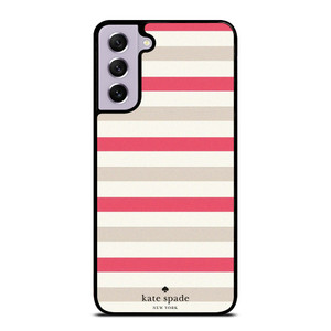 KATE SPADE NEW YORK PINK STRIPE Samsung Galaxy S21 FE Case Cover
