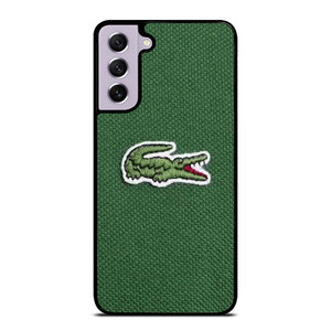 LACOSTE CROCODILE FABRIC LOGO Samsung Galaxy S21 FE Case Cover