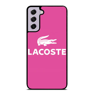 LACOSTE PINK LOGO Samsung Galaxy S21 FE Case Cover LACOSTE PINK LOGO Samsung Galaxy S21 FE Case Cover
