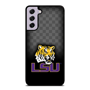 LSU TIGERS FOOTBALL CHECKERBOARD LOGO Samsung Galaxy S21 FE Case Cover