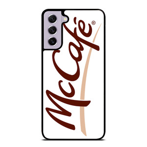 MCDONALD MCCAFE LOGO WHITE Samsung Galaxy S21 FE Case Cover