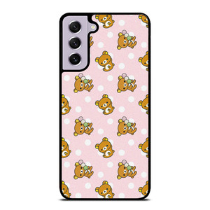 RILAKKUMA BEAR PATTERN Samsung Galaxy S21 FE Case Cover