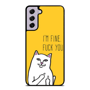 RIPNDIP CAT FUCK YOU Samsung Galaxy S21 FE Case Cover RIPNDIP CAT FUCK YOU Samsung Galaxy S21 FE Case Cover