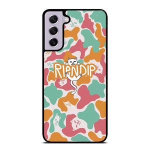 RIPNDIP PINK GREEN CAMO Samsung Galaxy S21 FE Case Cover RIPNDIP PINK GREEN CAMO Samsung Galaxy S21 FE Case Cover