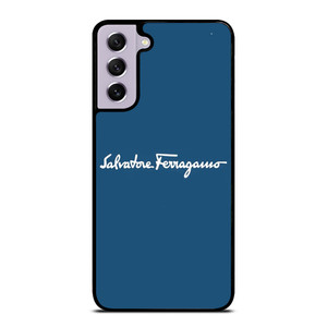 SALVATORE FERRAGAMO BLUE LOGO Samsung Galaxy S21 FE Case Cover