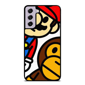 SUPER MARIO BROS BABY MILO BAPE Samsung Galaxy S21 FE Case Cover SUPER MARIO BROS BABY MILO BAPE Samsung Galaxy S21 FE Case Cover