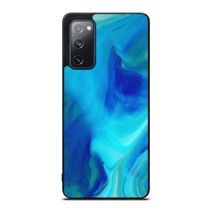 BLUE LIQUID TEXTURE Samsung Galaxy S20 FE Case Cover