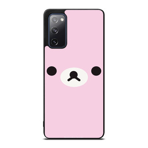RILAKKUMA BEAR PINK MINIMALIST Samsung Galaxy S20 FE Case Cover RILAKKUMA BEAR PINK MINIMALIST Samsung Galaxy S20 FE Case Cover
