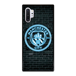MANCHESTER CITY FC NEON LOGO  Samsung Galaxy Note 10 Plus Case Cover MANCHESTER CITY FC NEON LOGO  Samsung Galaxy Note 10 Plus Case Cover