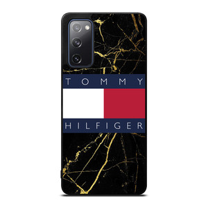 TOMMY HILFIGER BLACK GOLD MARBLE Samsung Galaxy S20 FE Case Cover