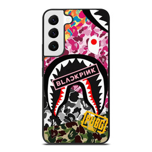 BAPE SHARK BLACKPINK CAMO COLLAGE Samsung Galaxy S22 Case Cover