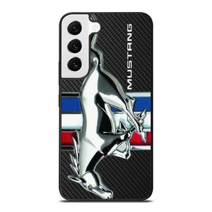 FORD MUSTANG METAL CARBON EMBLEM Samsung Galaxy S22 Case Cover