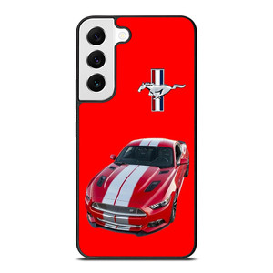 FORD MUSTANG RED CAR EMBLEM Samsung Galaxy S22 Case Cover