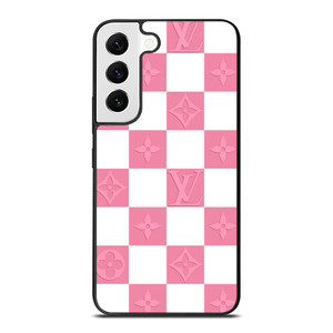 LV LOUIS VUITTON CHECKERED PINK Samsung Galaxy S22 Case Cover LV LOUIS VUITTON CHECKERED PINK Samsung Galaxy S22 Case Cover