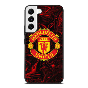 MANCHESTER UNITED RED MARBLE LOGO Samsung Galaxy S22 Case Cover