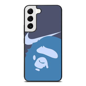NIKE X BAPE BLUE LOGO Samsung Galaxy S22 Case Cover